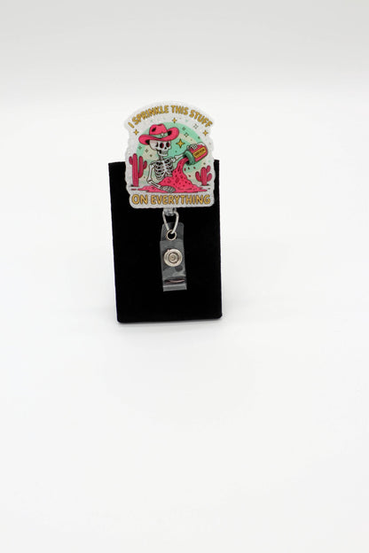 I Sprinkle This Stuff On Everything, Sarcasm Badge Reel, RN Badge Reel, Nurse Badge Reel