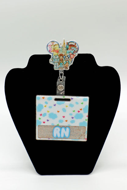 Disney Themed Badge Reel, Nurse Badge Reel
