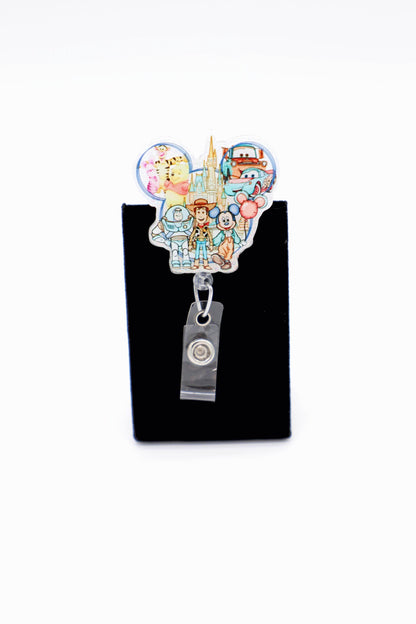 Disney Themed Badge Reel, Nurse Badge Reel
