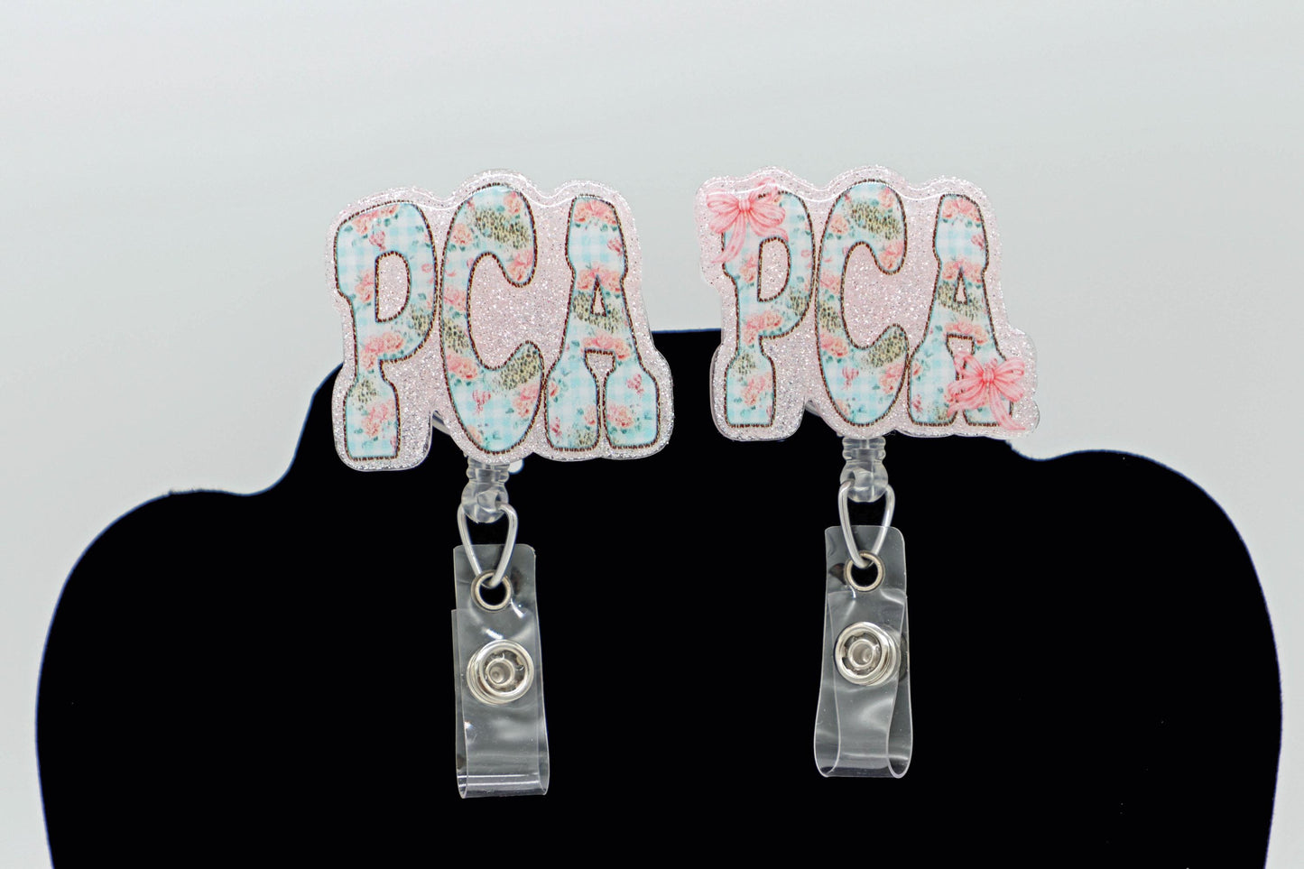 PCA Bow Badge Reel, Patient Care Assistant Badge Reel