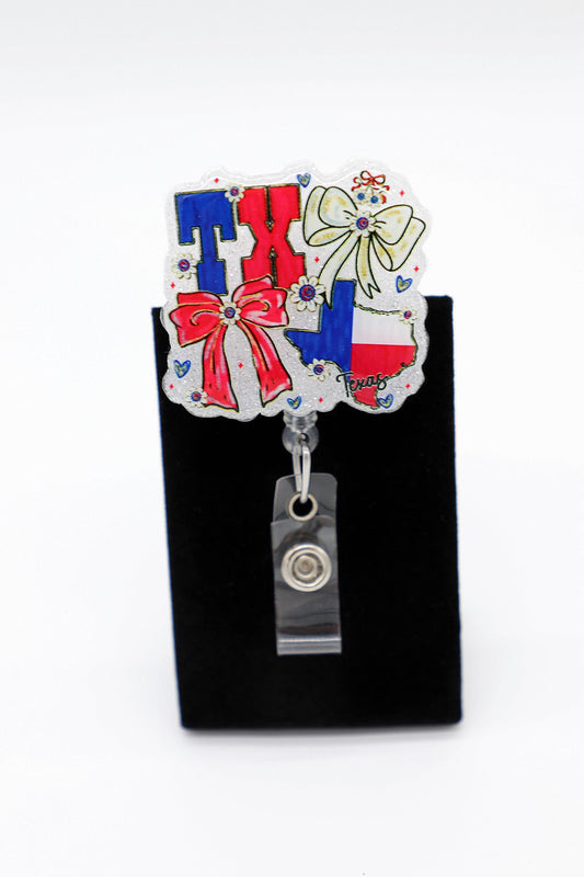 Texas Badge Reel, RN Badge Reel