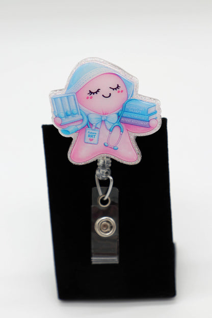 Student Respiratory Therapist Glove Baby Badge Reel