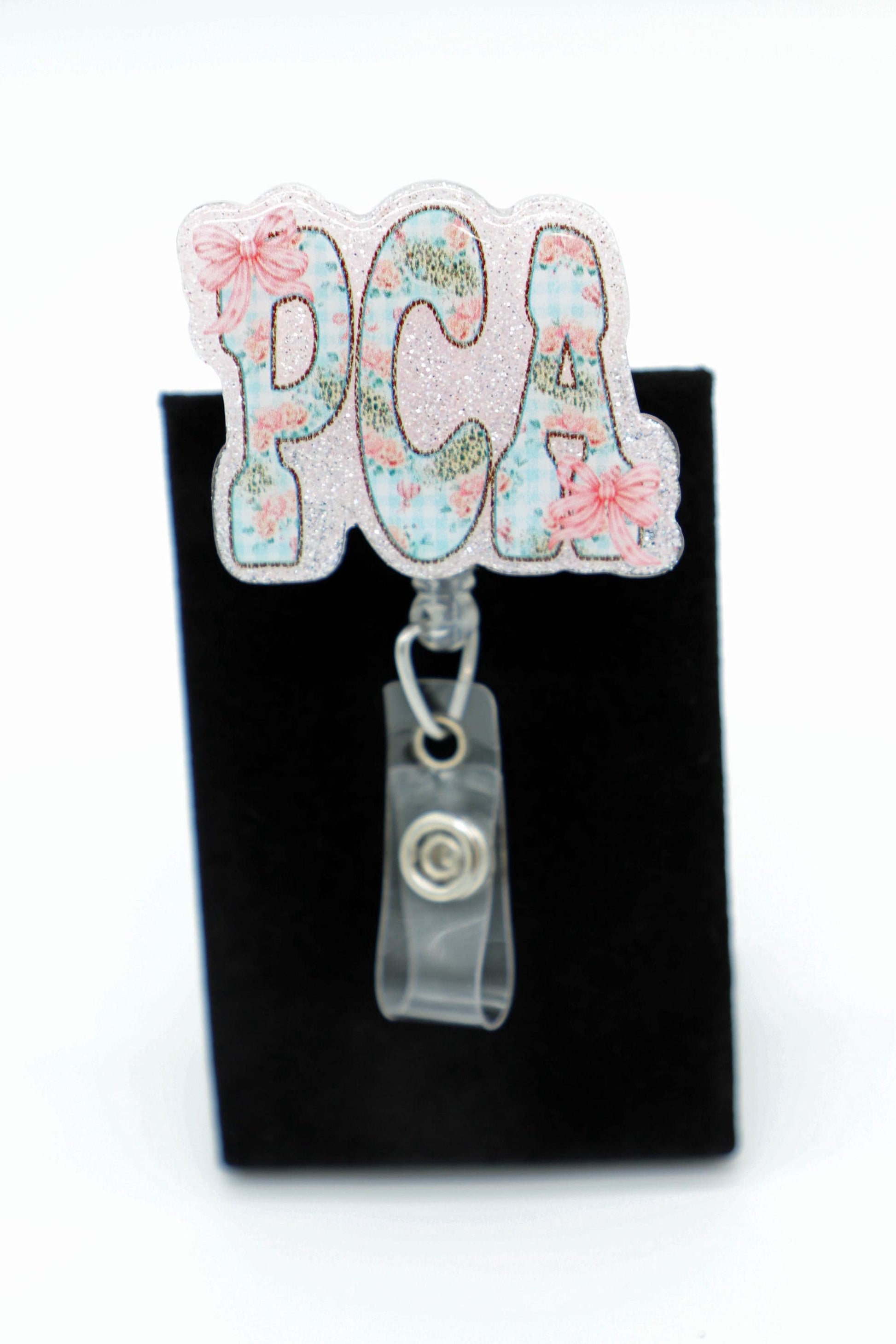 PCA Bow Badge Reel, Patient Care Assistant Badge Reel