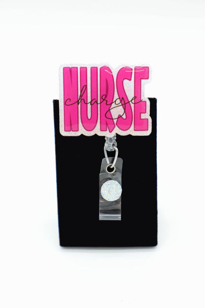 Charge Nurse Badge Reel