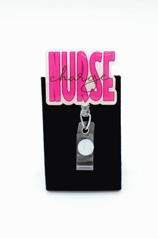 Charge Nurse Badge Reel