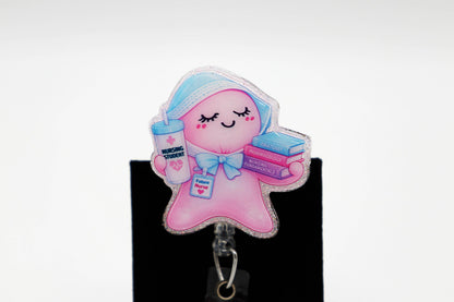 Student Nurse Glove Baby Badge Reel