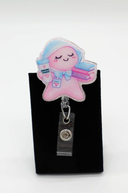 Student Nurse Glove Baby Badge Reel