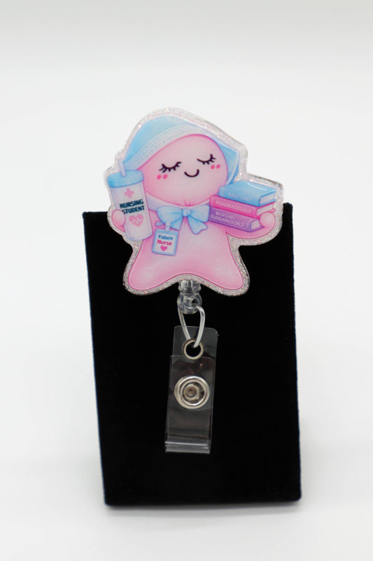 Student Nurse Glove Baby Badge Reel