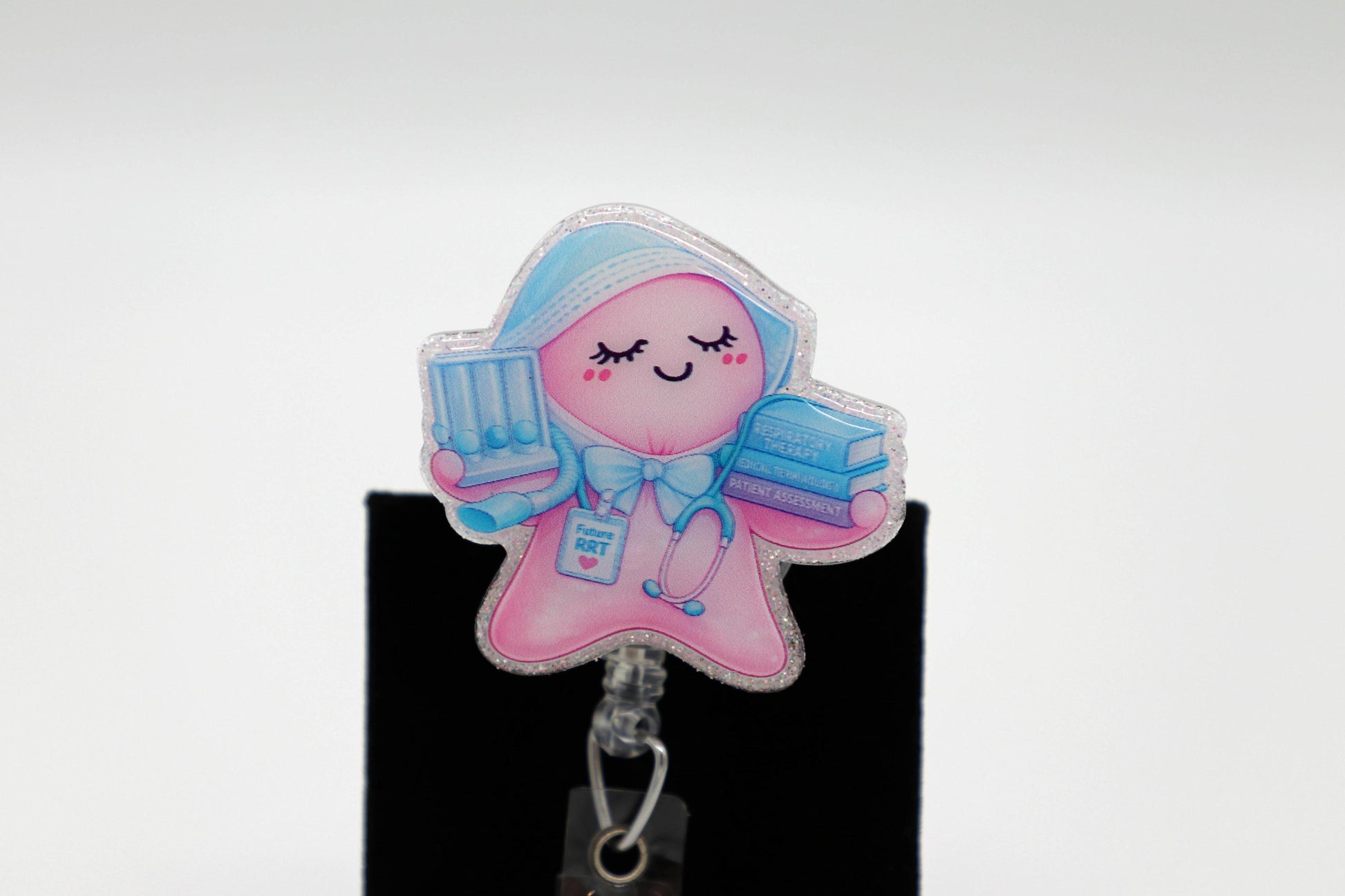 Student Respiratory Therapist Glove Baby Badge Reel