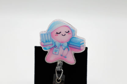 Student Respiratory Therapist Glove Baby Badge Reel