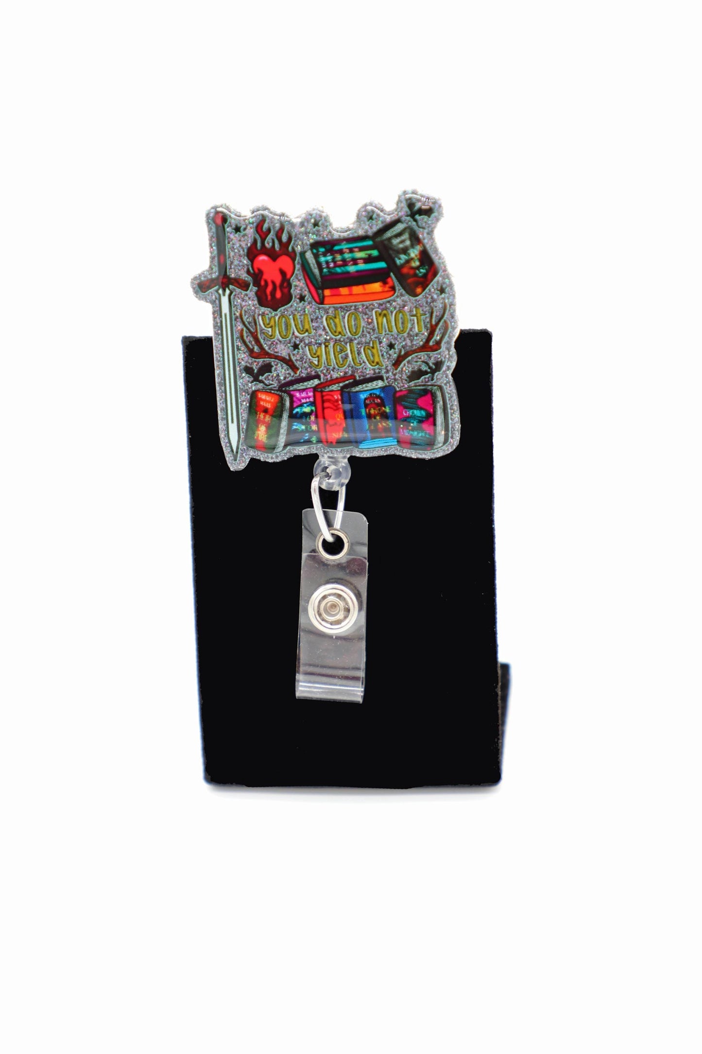 Book Lover Badge Reel, You Do Not Yield