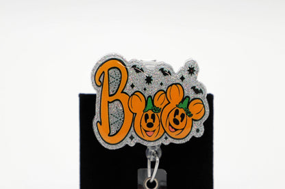 Boo Halloween Badge Reel