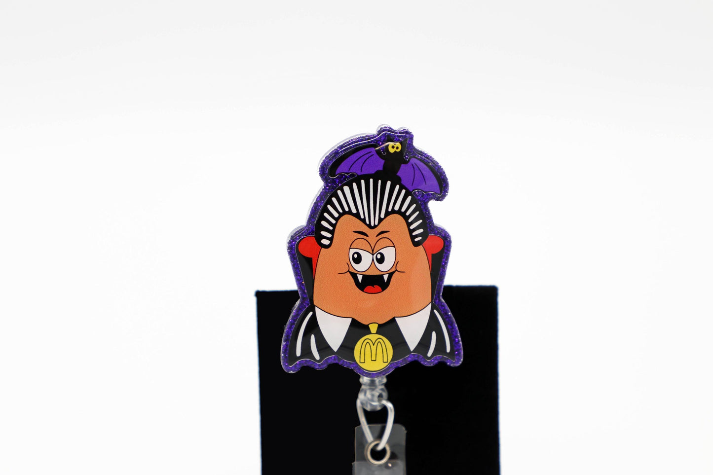 Spooky Nugget Nurse Badge Reel, Retractable ID Clip, Fun Healthcare Worker Gift