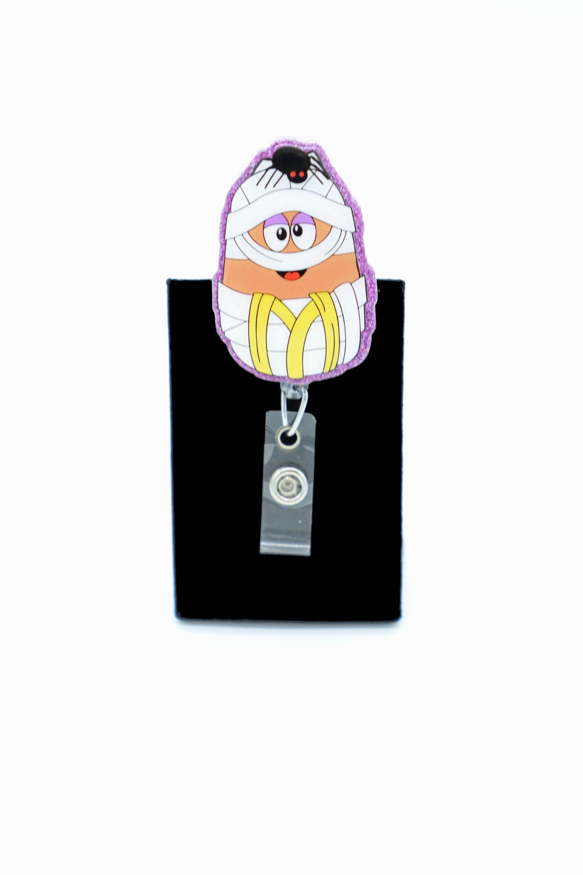 Spooky Nugget Nurse Badge Reel, Retractable ID Clip, Fun Healthcare Worker Gift