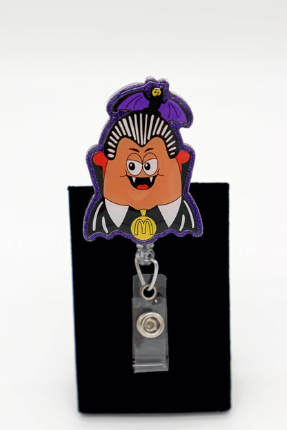 Spooky Nugget Nurse Badge Reel, Retractable ID Clip, Fun Healthcare Worker Gift