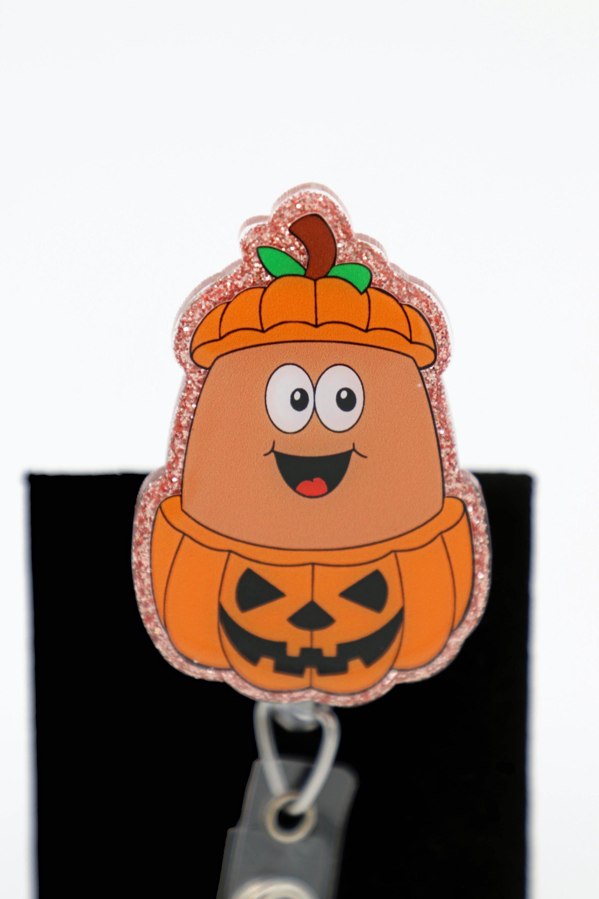 Spooky Nugget Nurse Badge Reel, Retractable ID Clip, Fun Healthcare Worker Gift