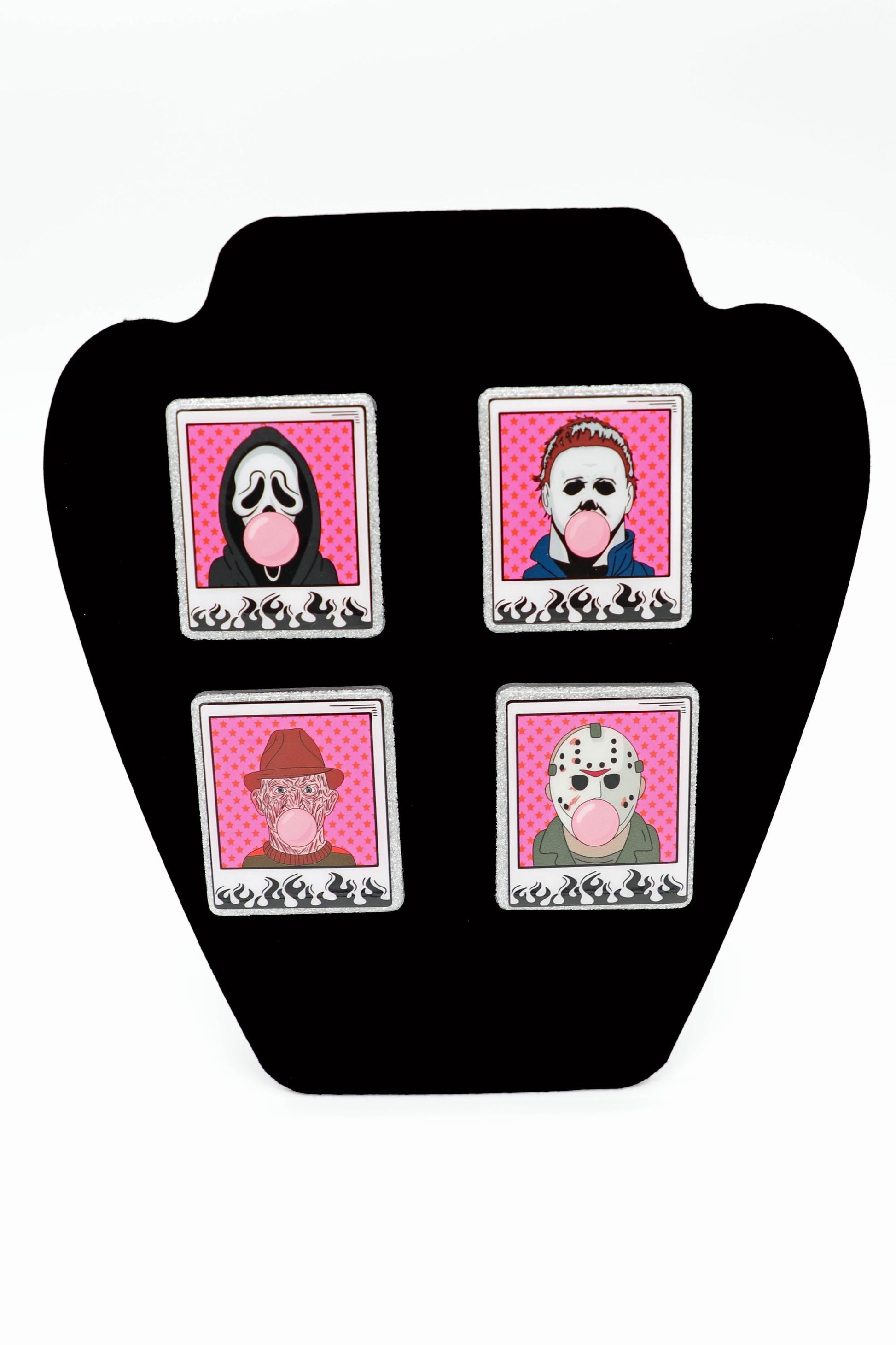 Serial Killer Halloween Badge Reel, Horror Film Lover Gift, Spooky ID Holder