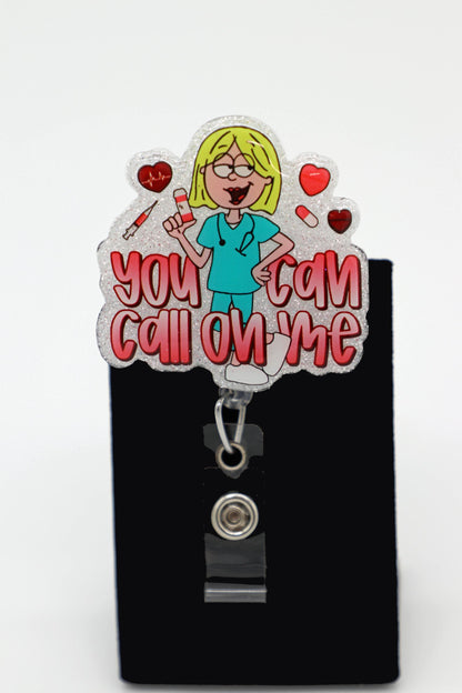 Millennial Nurse Badge Reel with Humor, Retractable Hospital ID Holder, RN Work Accessory