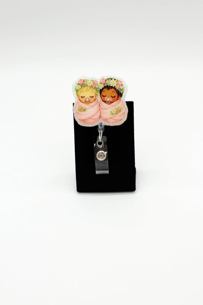 Sweet Newborn Retractable Badge Clip, Mother Baby Unit, Hospital Staff Gift