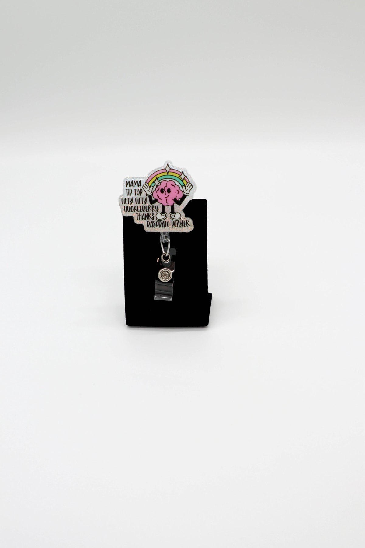 Neurology Nurse Retractable ID Clip, Mama Quote, Hospital Staff Gift