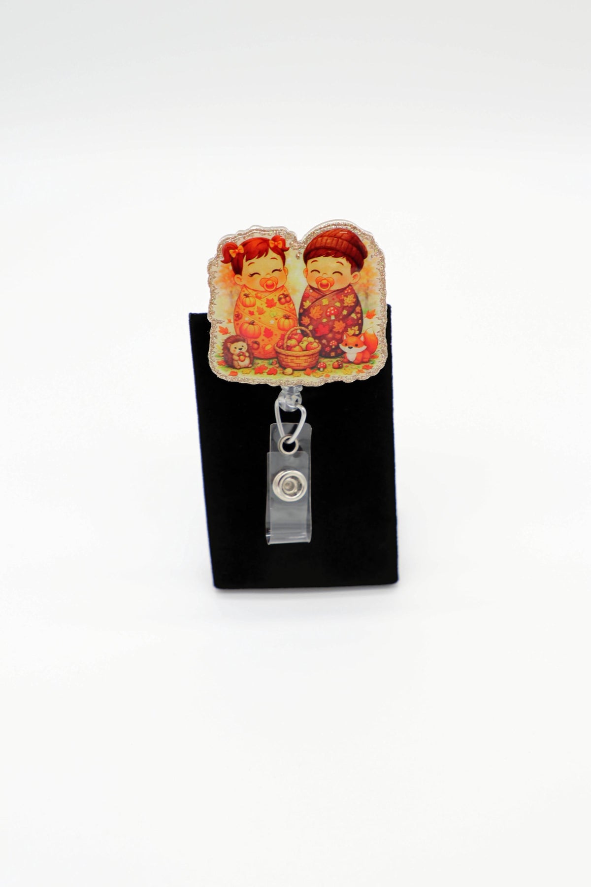 Thanksgiving Babies Badge Reel, Fall ID Holder, NICU Nurse Gift, Seasonal RN Accessory