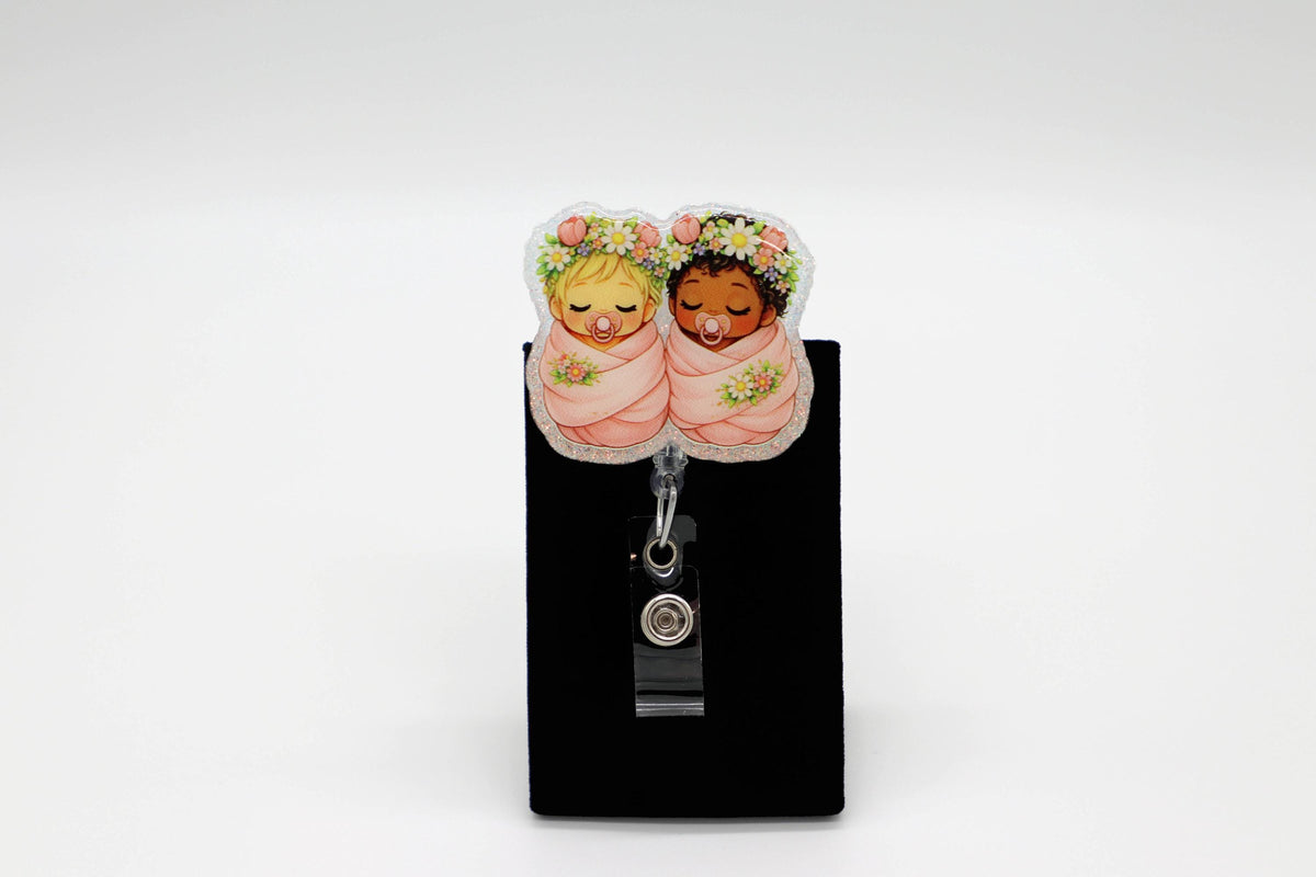 Sweet Newborn Retractable Badge Clip, Mother Baby Unit, Hospital Staff Gift