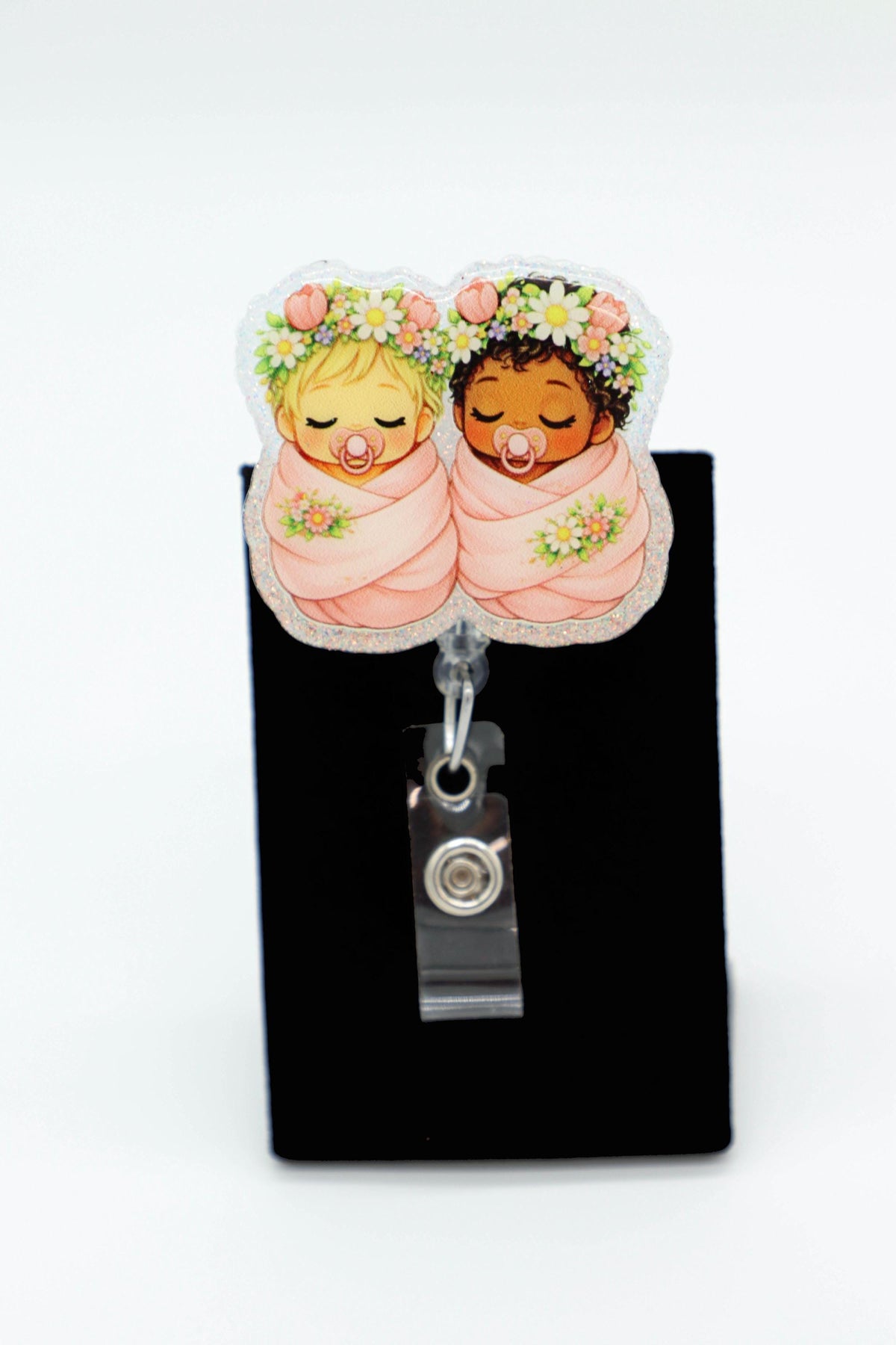 Sweet Newborn Retractable Badge Clip, Mother Baby Unit, Hospital Staff Gift