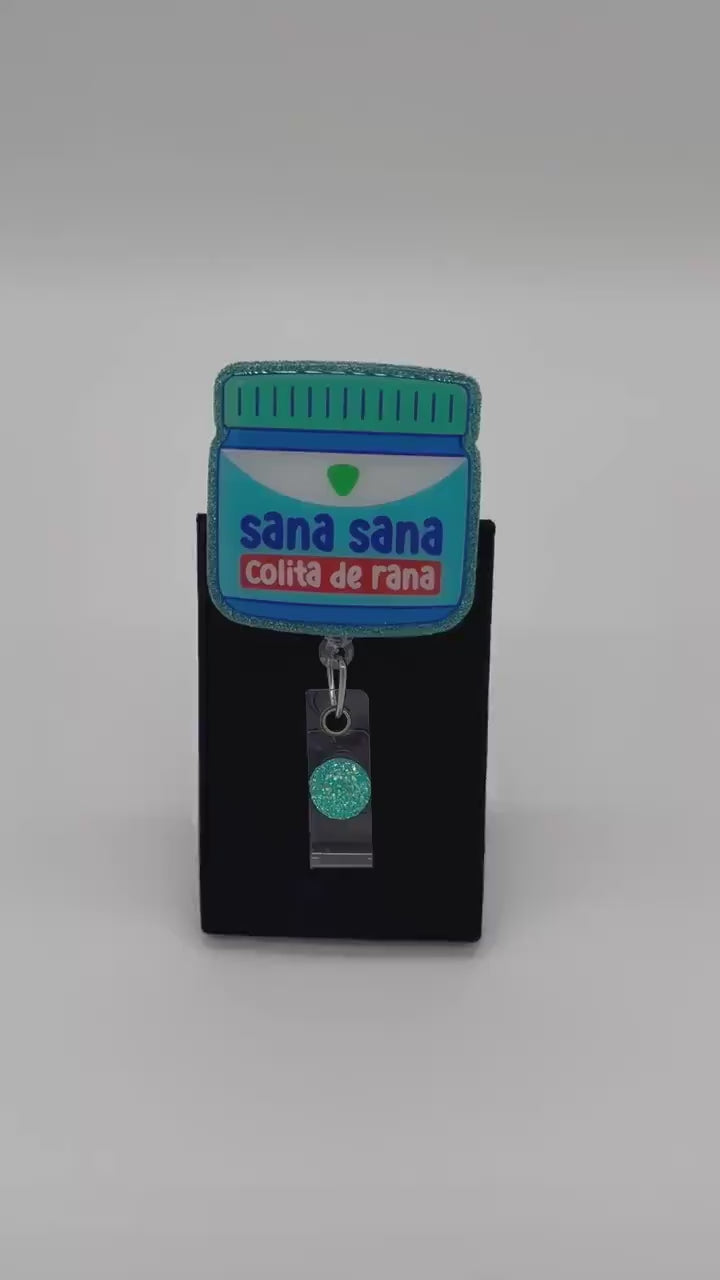 Sana Sana Colita de Rana, RN Badge Reel, RN Gift, Nurse Badge Reel
