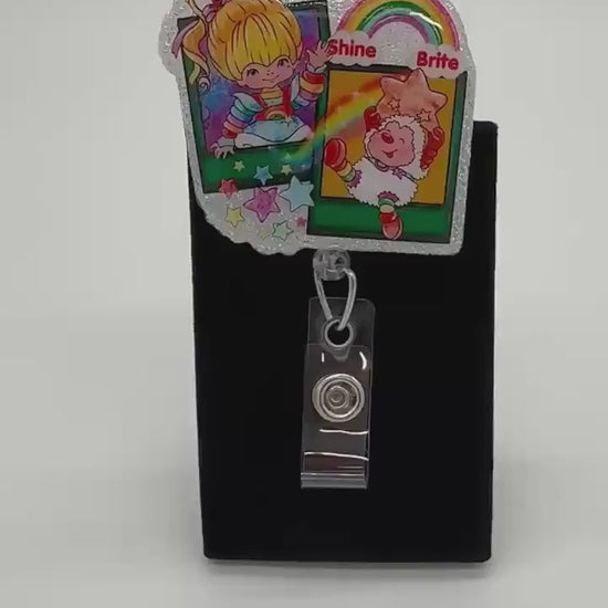 Retro Childhood Badge Holder for RN, 80s Kid Style, Fun Healthcare Accessory