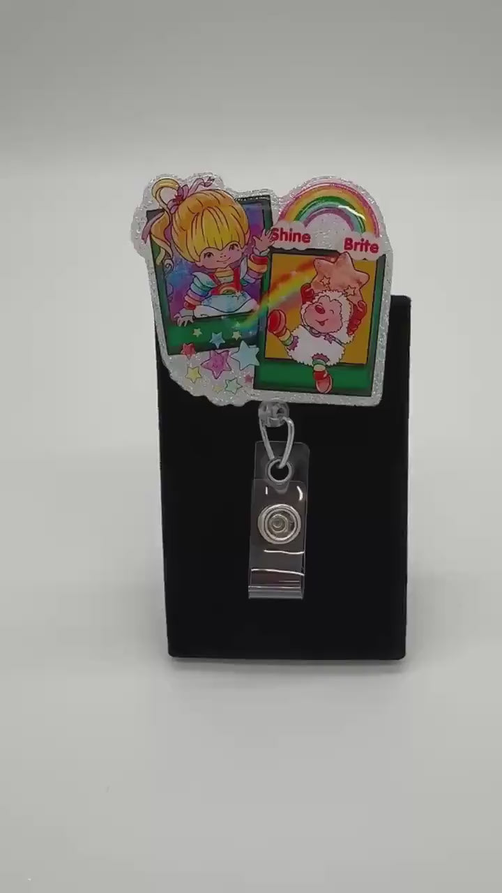 Retro Childhood Badge Holder for RN, 80s Kid Style, Fun Healthcare Accessory