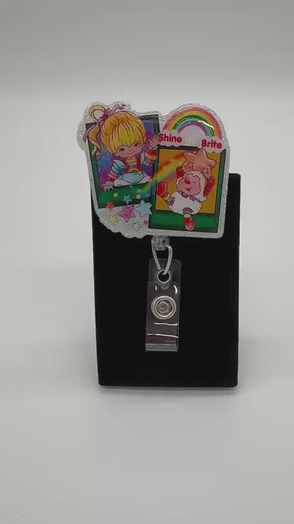 Retro Childhood Badge Holder for RN, 80s Kid Style, Fun Healthcare Accessory