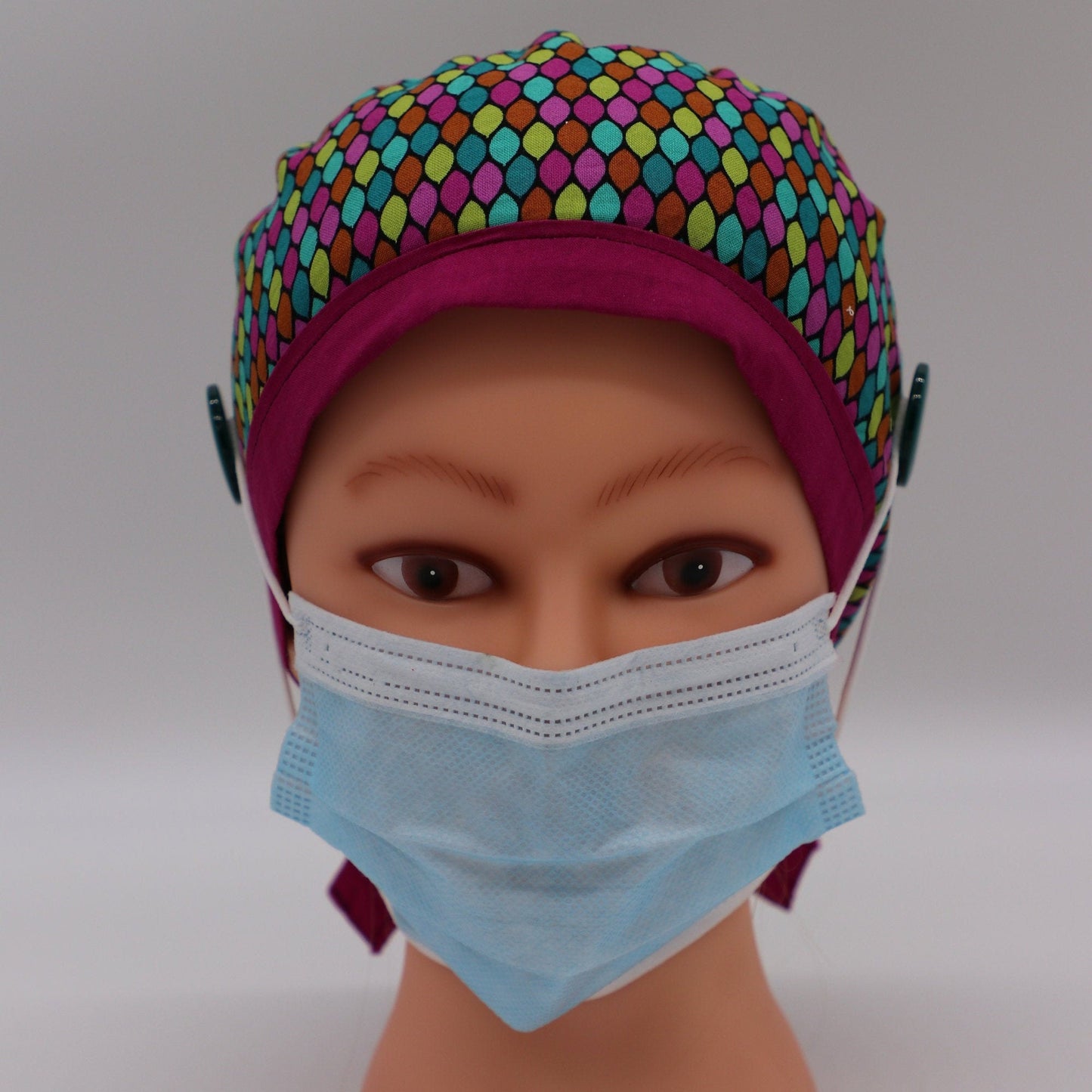 Mosaic Nurse Scrub Cap