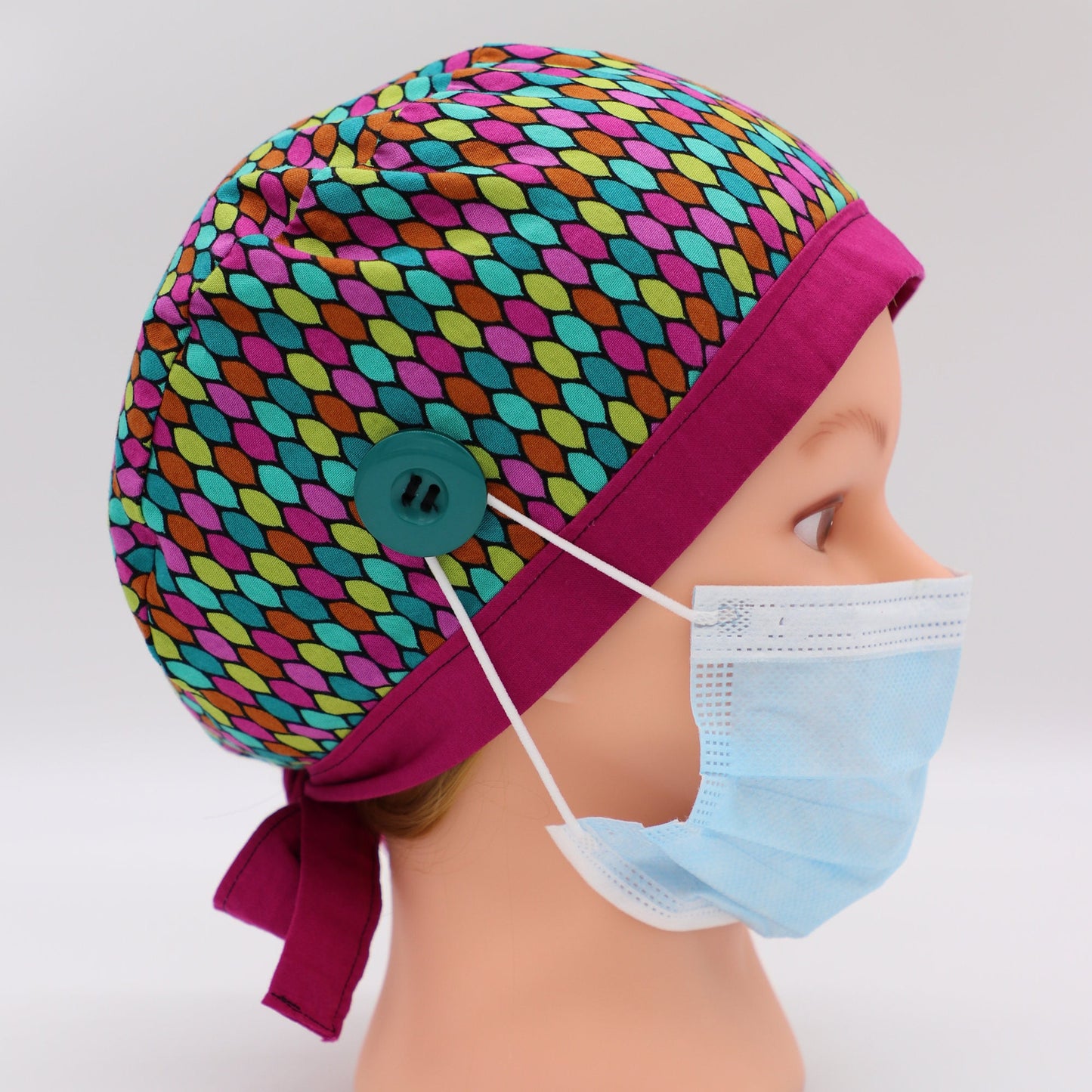 Mosaic Nurse Scrub Cap