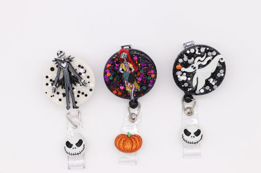 Nightmare Before Christmas Nurse Badge Reels