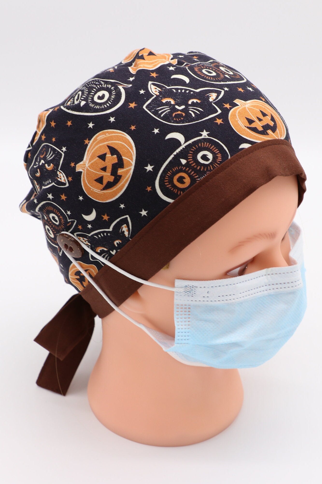 Halloween Nurse Scrub Cap