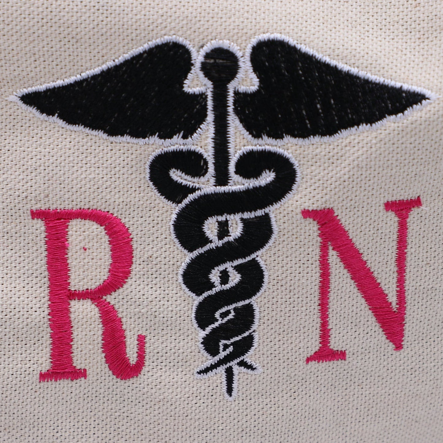 Canvas Embroidered Nursing Bag