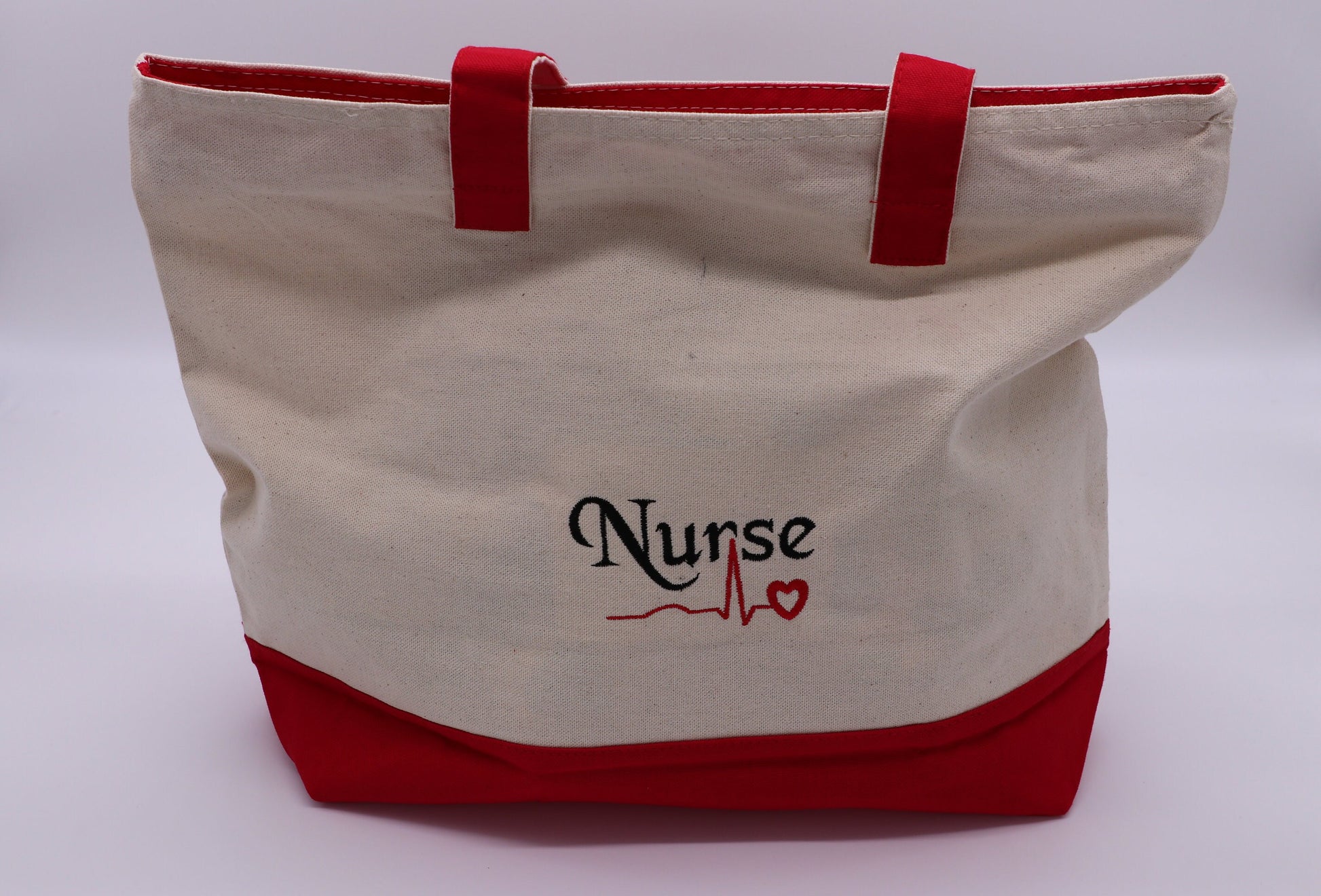 Canvas Embroidered Nursing Bag