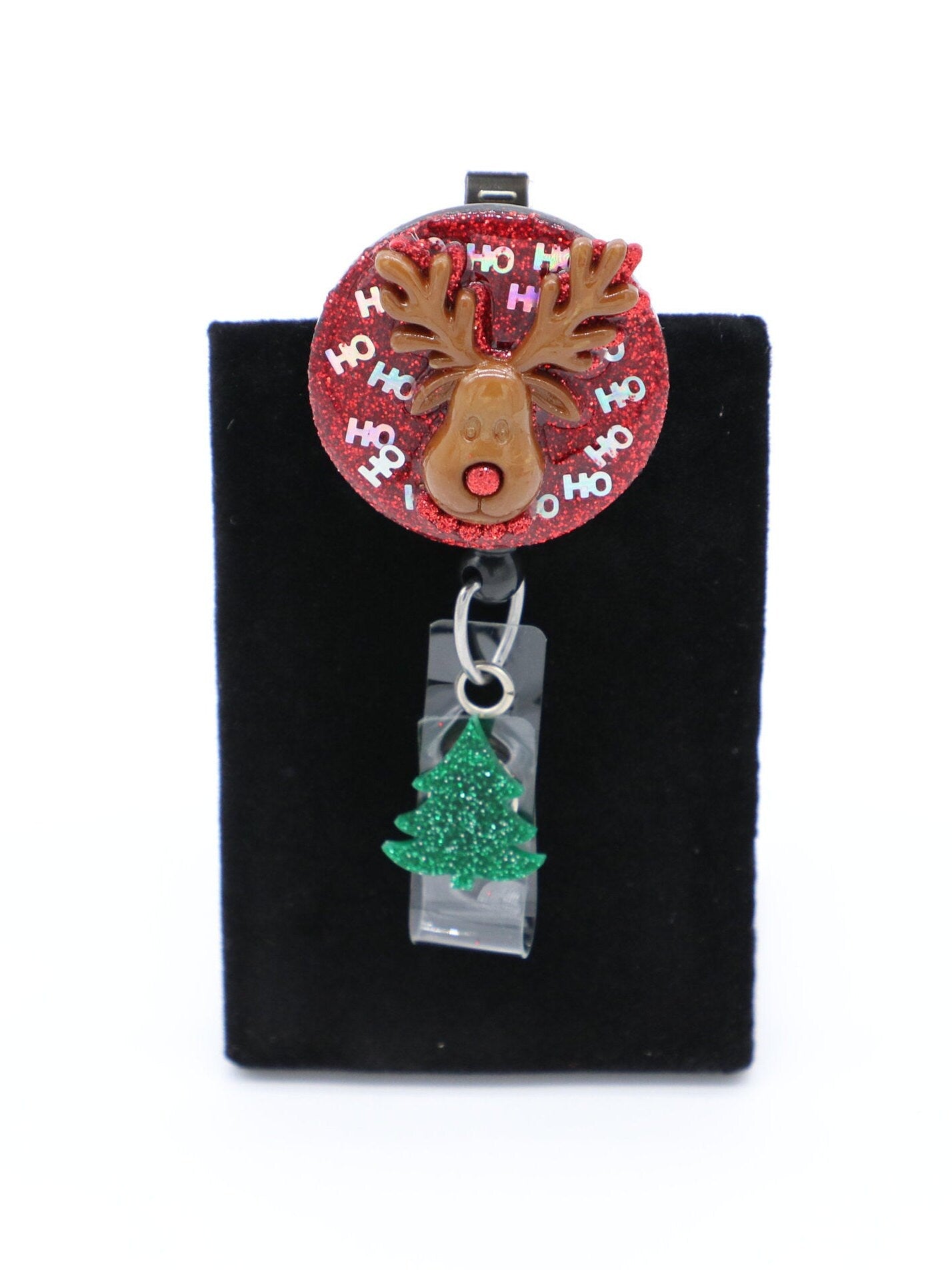 Christmas Nurse Badge Reel