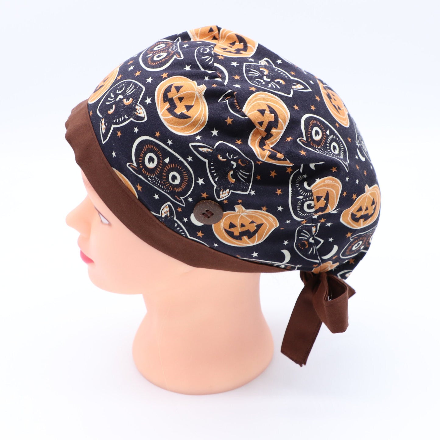 Halloween Nurse Scrub Cap