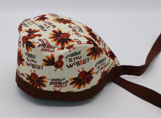 Thanksgiving Turkey Nurse Scrub Cap