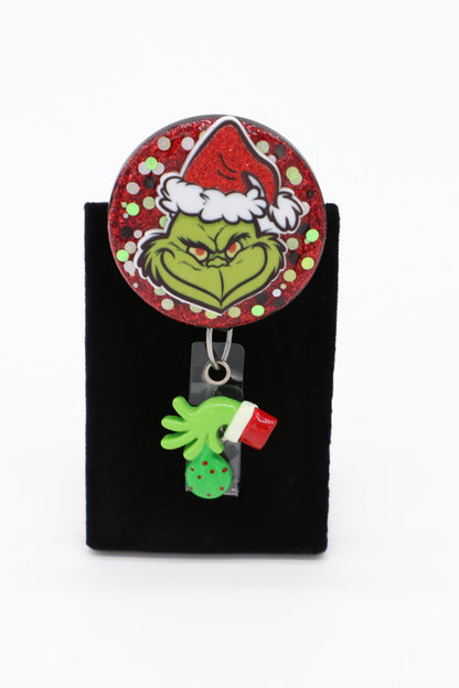 Grinch Nurse Scrub Cap/Ponytail Holder