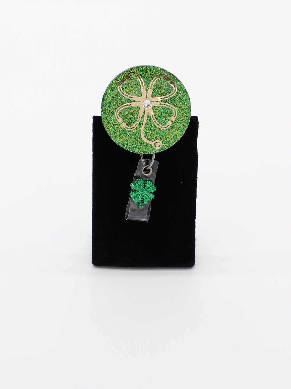 St. Patrick's Day Nurse Badge Reel, St. Patty's Day Nurse Badge Reel, Nurse Badge Reel, Four Leaf Clover Nurse Badge Reel, Stethoscope Badge