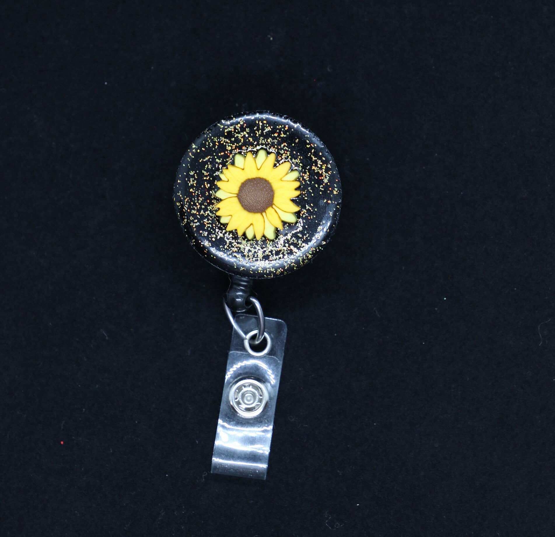 Sunflower Nurse Badge Reel