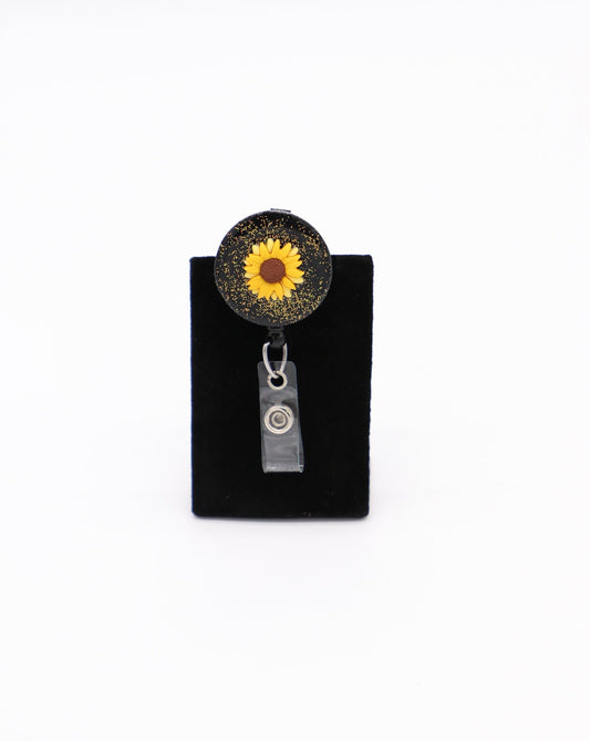 Sunflower Nurse Badge Reel