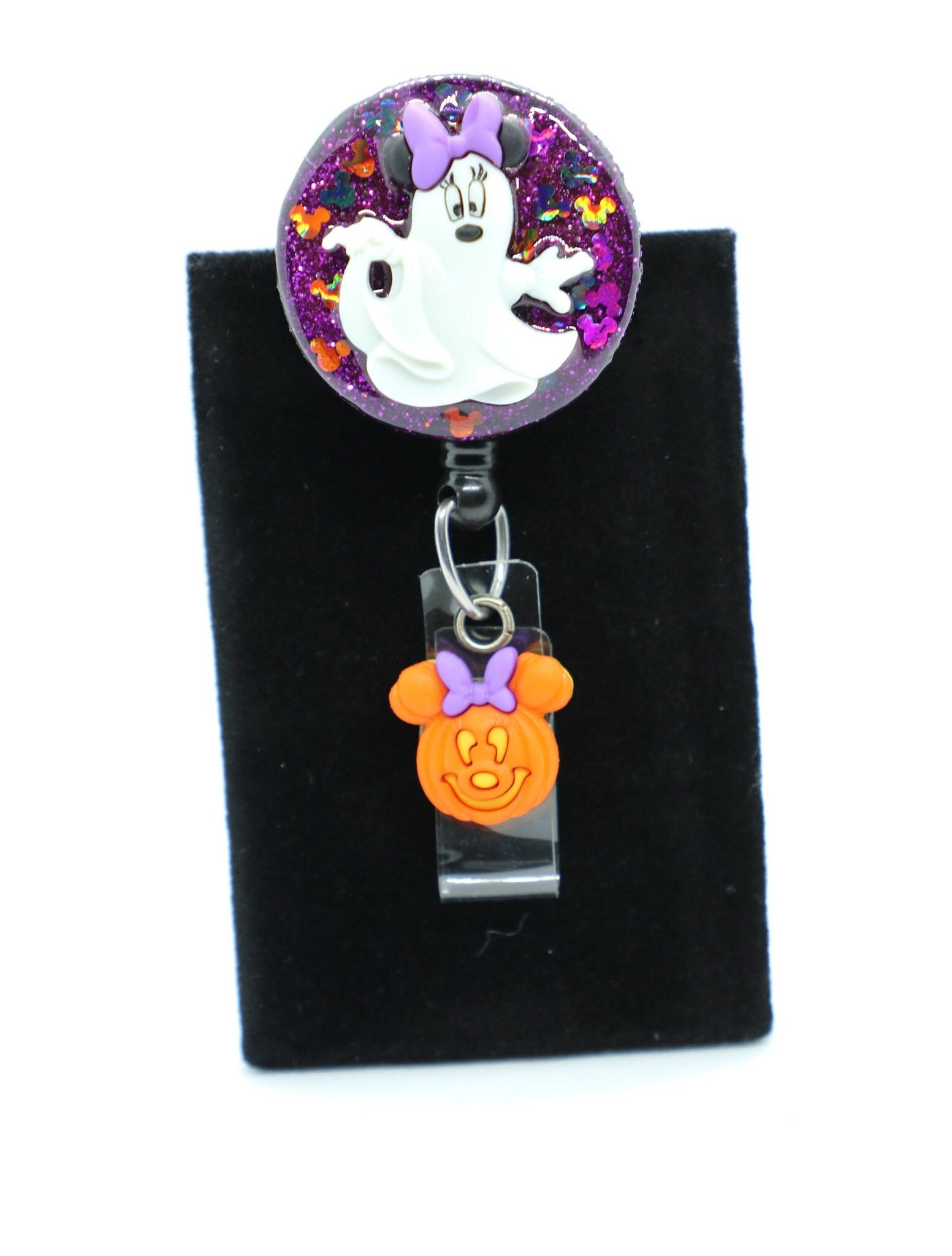 Mickey or Minnie Halloween Badge Reel, Halloween Nurse Badge Reel, Disney Halloween Badge Reel