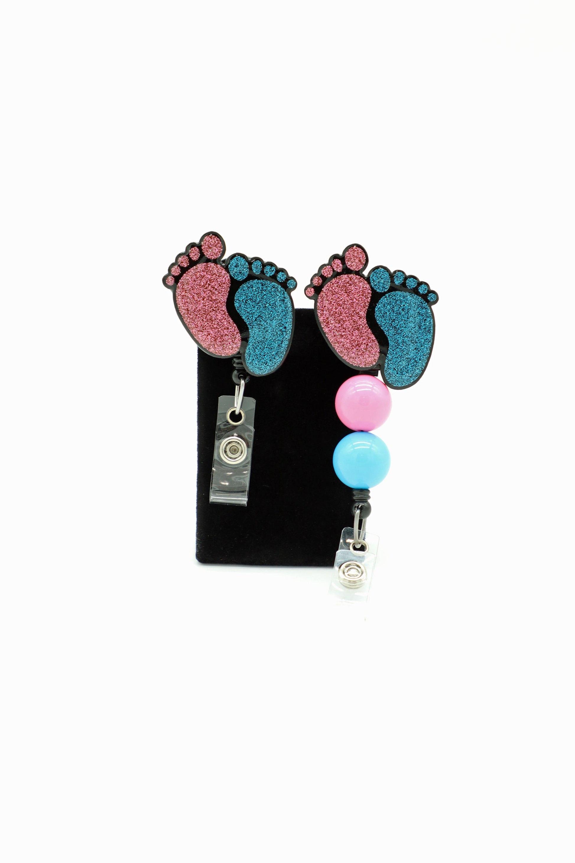 Baby Feet Badge Reel, Labor and Delivery, L & D, NICU nurse, RN, Nursery Nurse, PICU Nurse, Badge Reel